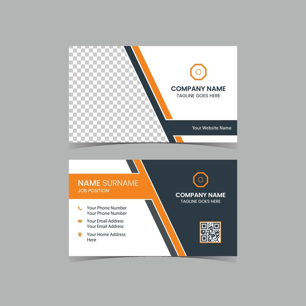 simple corporate or business card design template vector