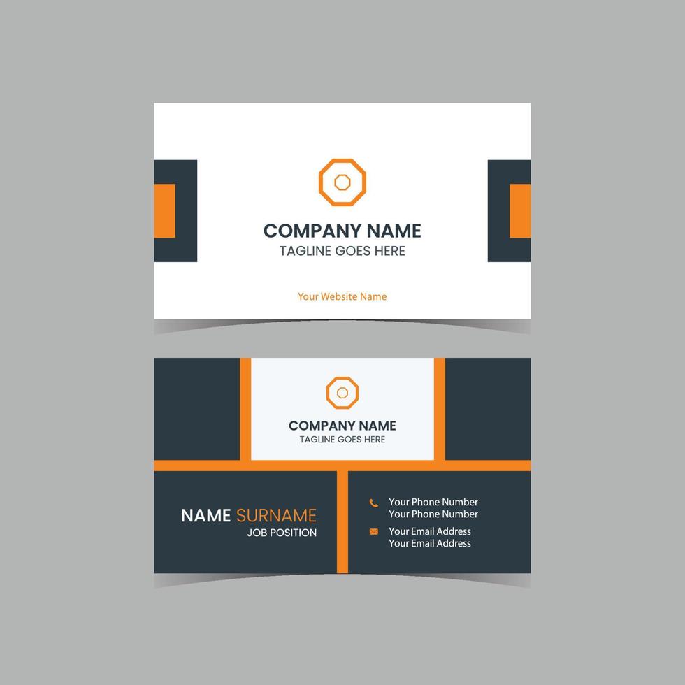 simple corporate or business card design template vector