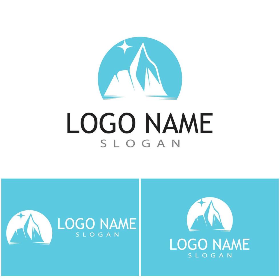 Ice berg Logo Template vector symbol