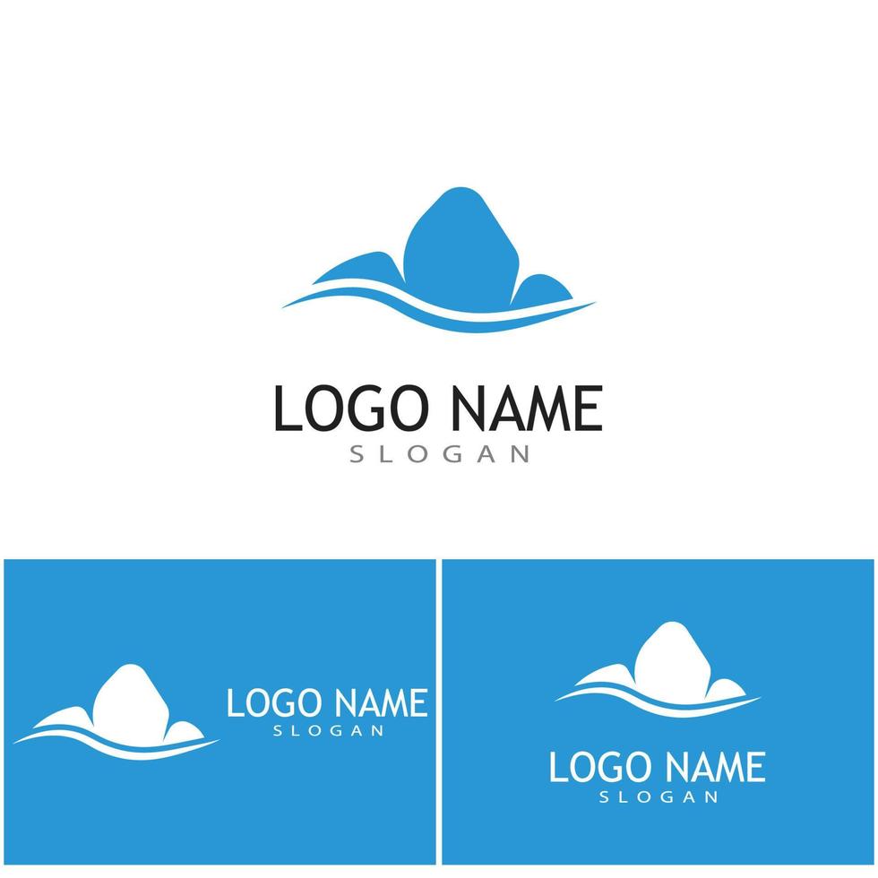 Ice berg Logo Template vector symbol nature