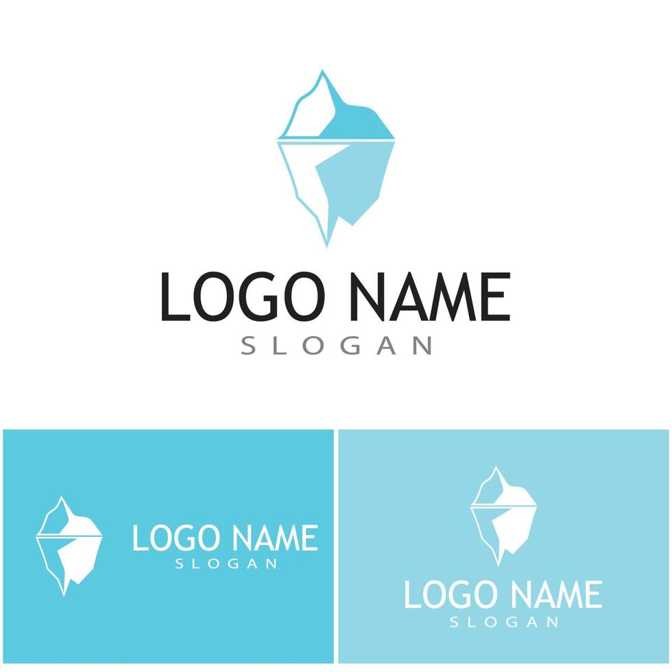 Ice berg Logo Template vector symbol