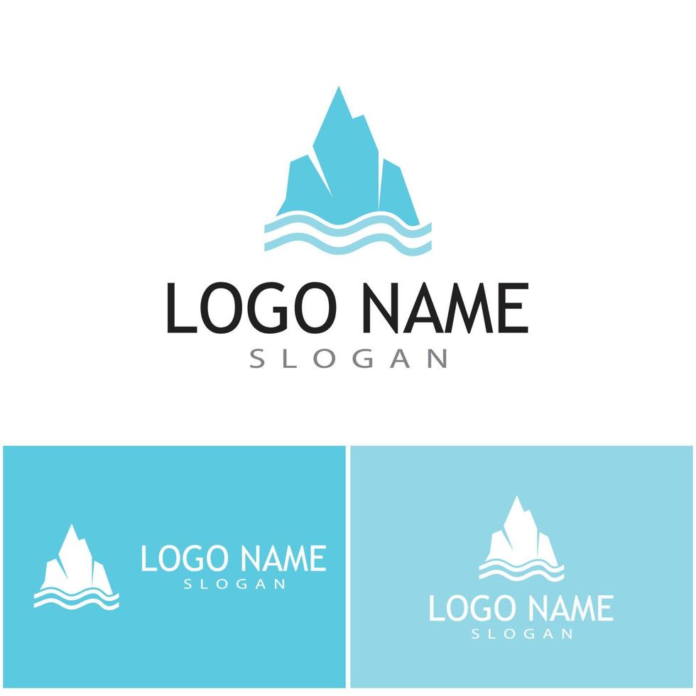 Ice berg Logo Template vector symbol