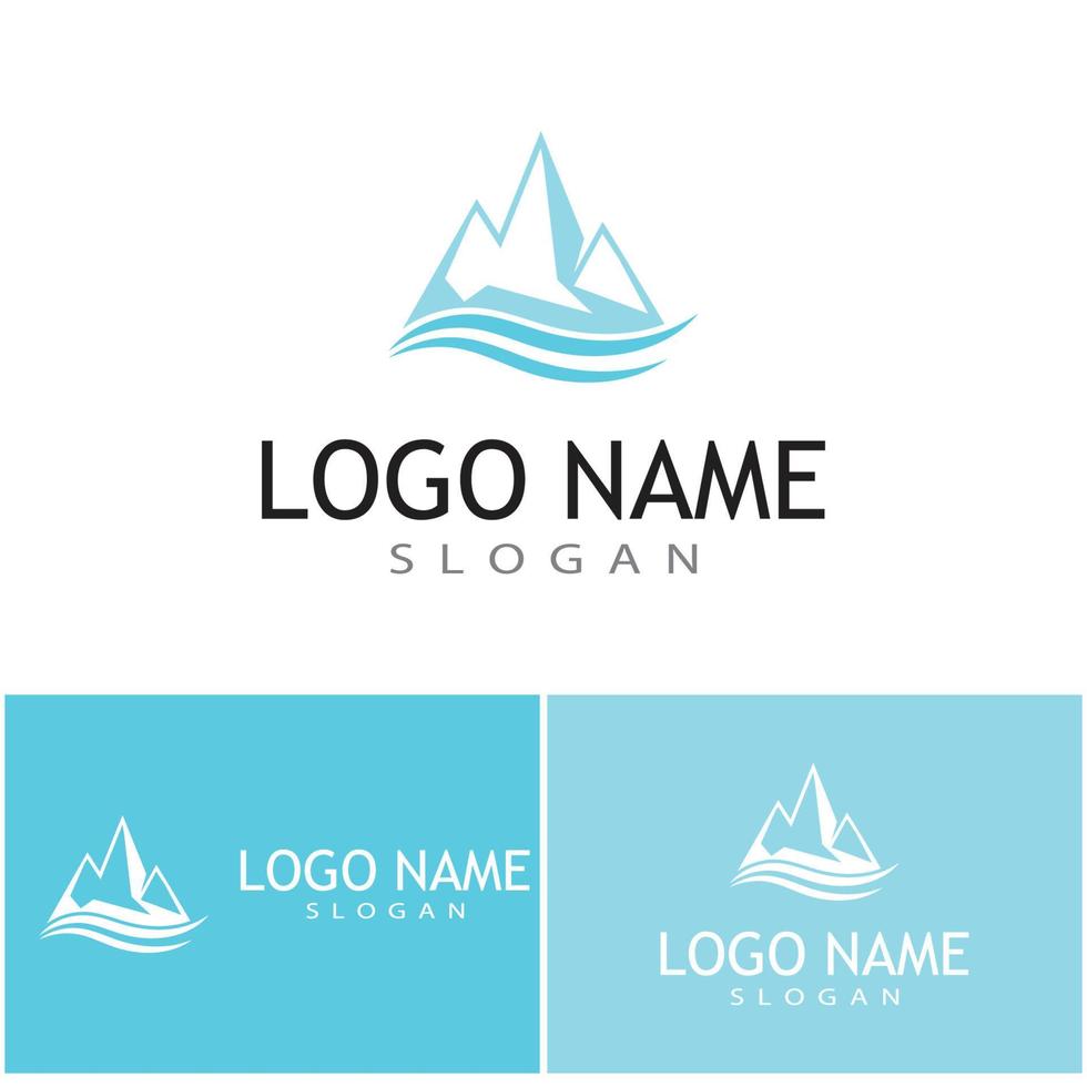 Ice berg Logo Template vector symbol