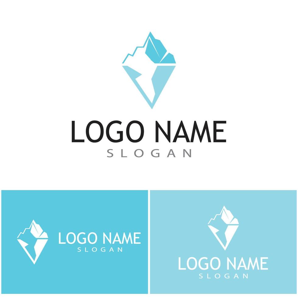 Ice berg Logo Template vector symbol