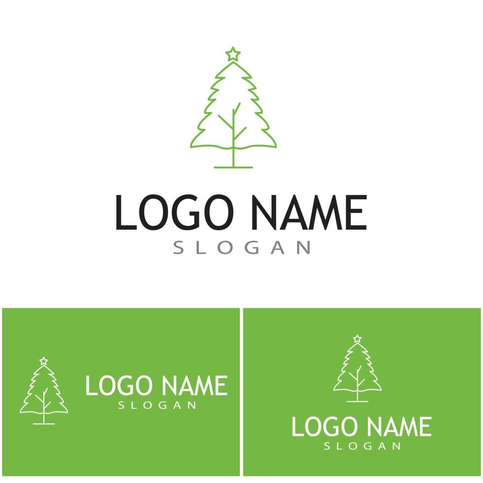Tree Line Logo Template vector symbol nature