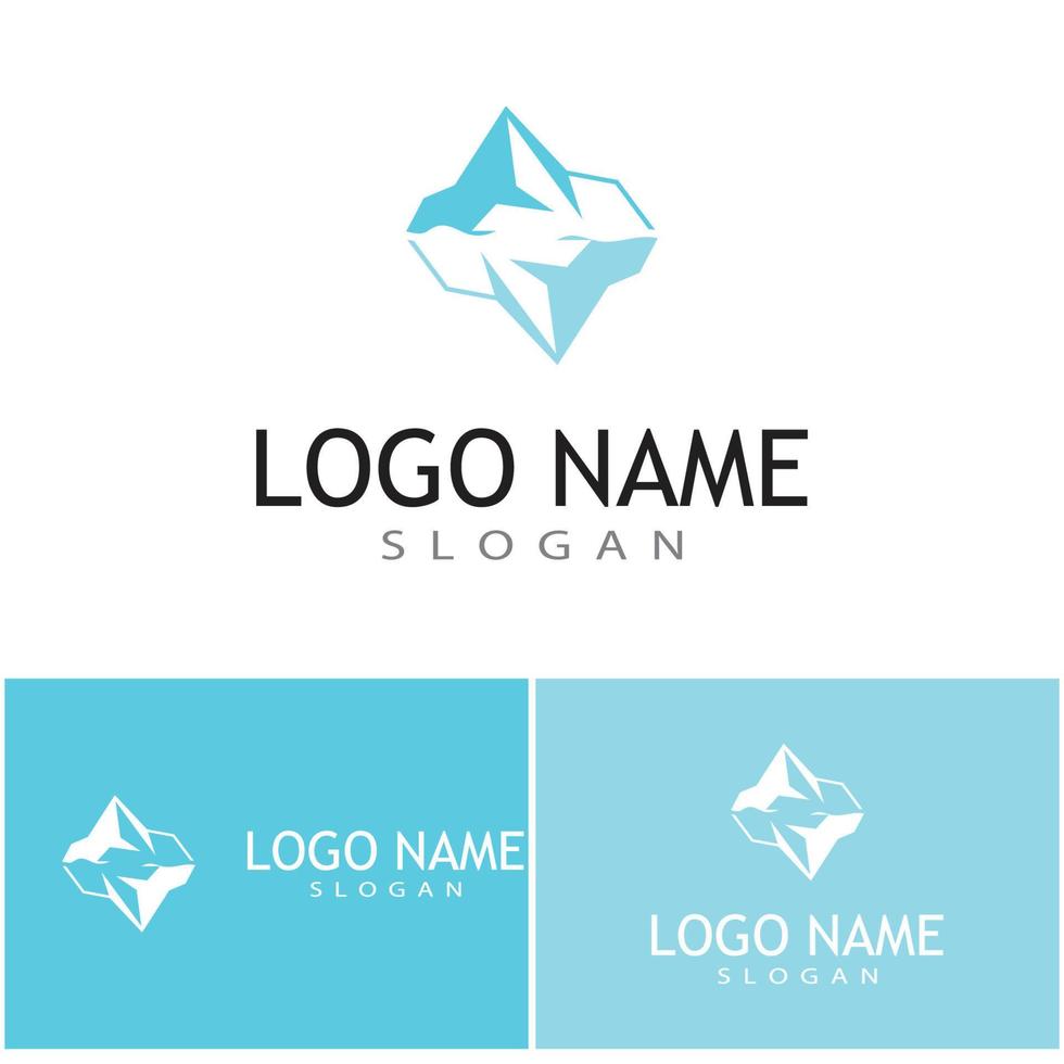 Ice berg Logo Template vector symbol