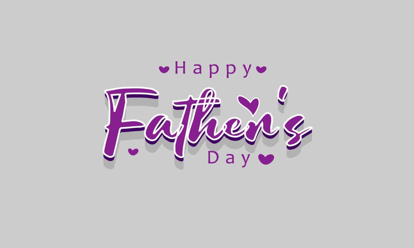 Father's Day poster or banner template. Promotion and shopping template for love dad vector