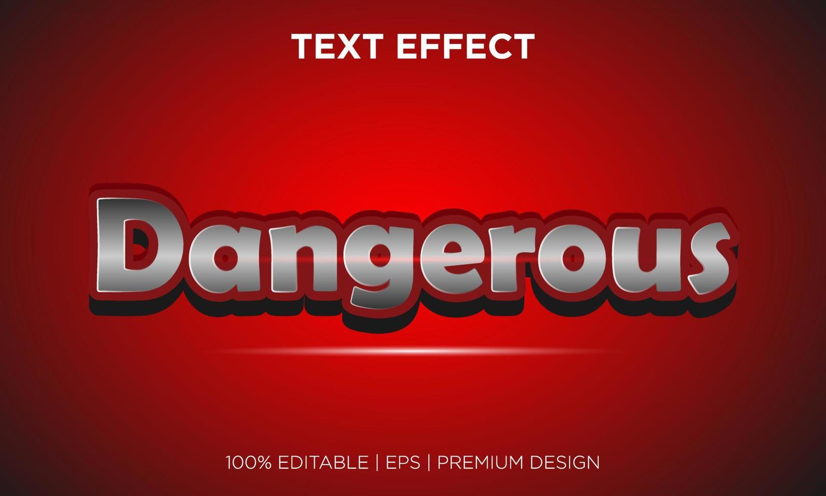 text effect editable background style dangerous vector