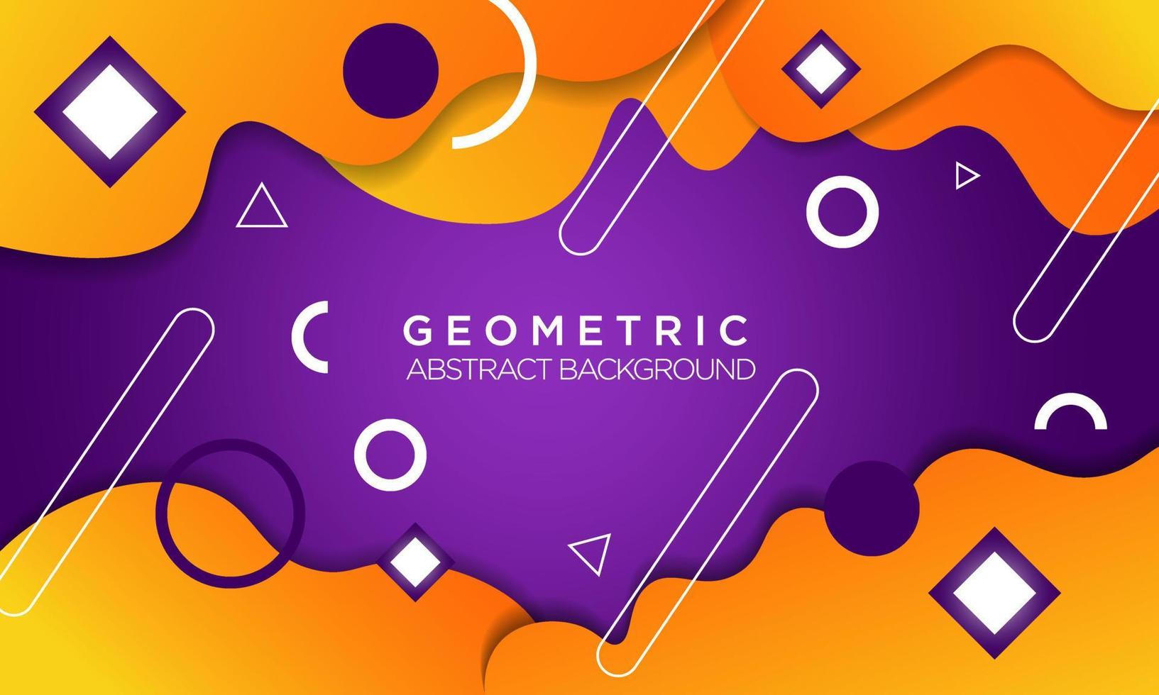 gradient geometric shapes on abstract background vector