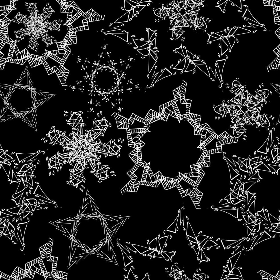 delicate lace doilies stars vector seamless pattern