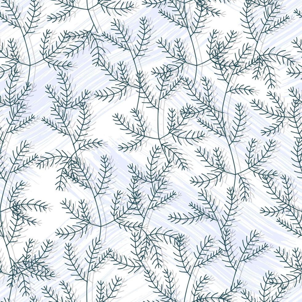 fir branches christmas vector seamless pattern