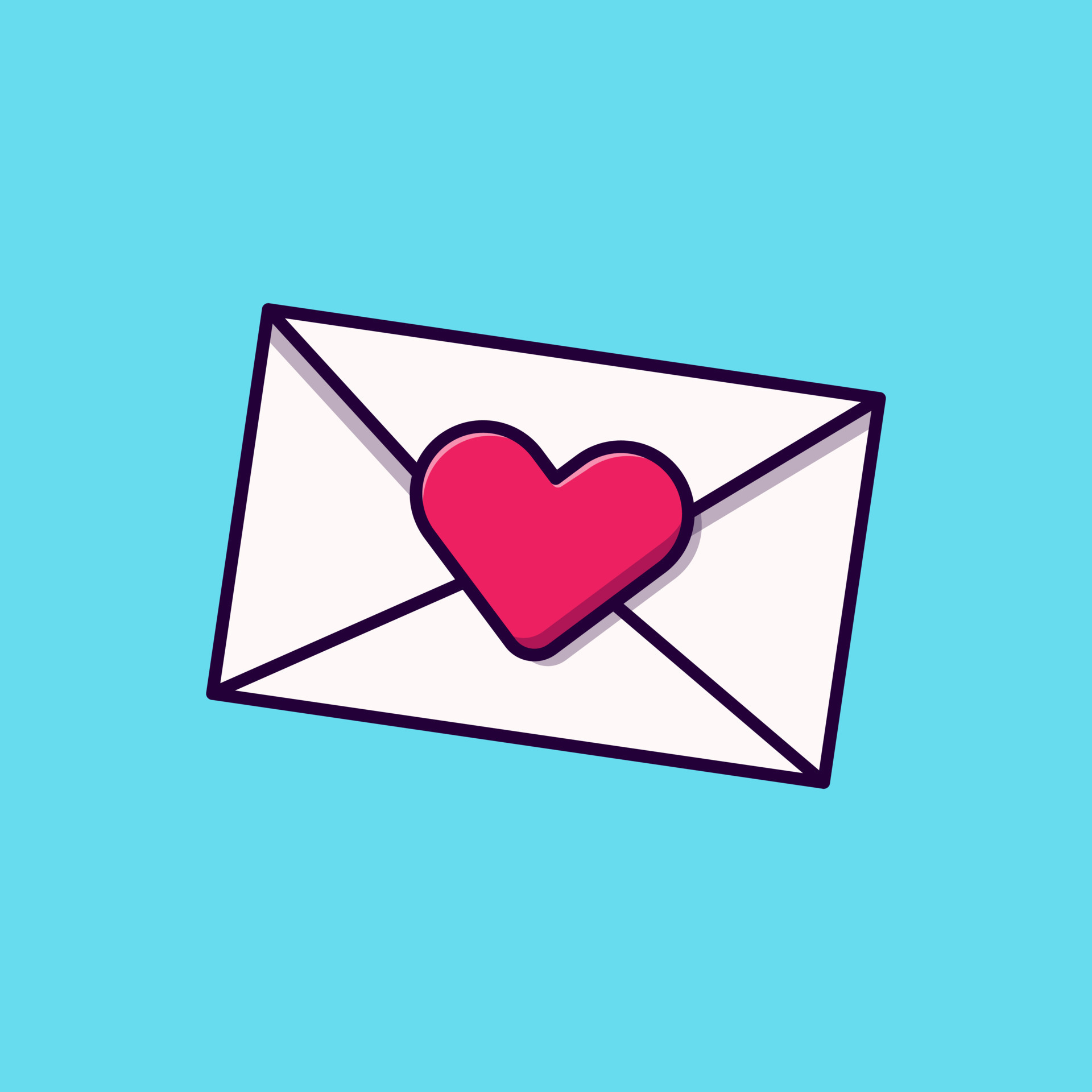 Love letter vector icon isolated object 8327030 Vector Art at Vecteezy