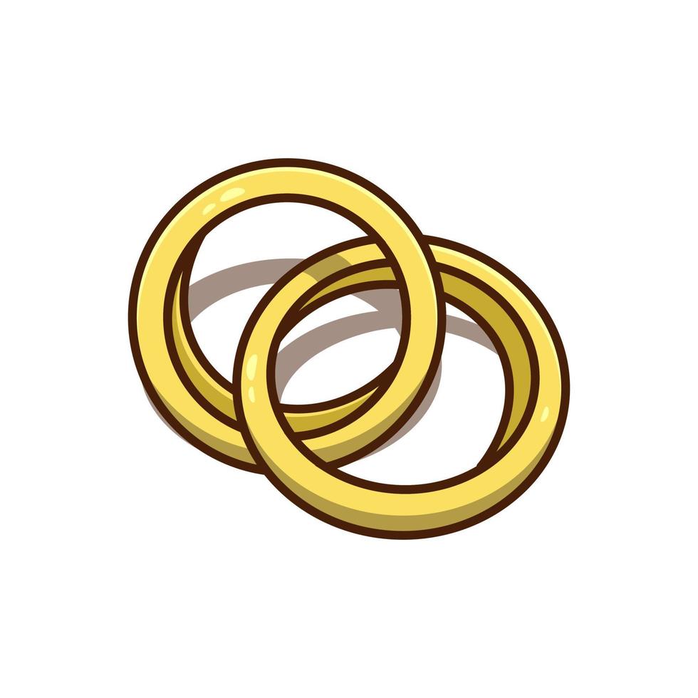 wedding ring vector icon isolated object