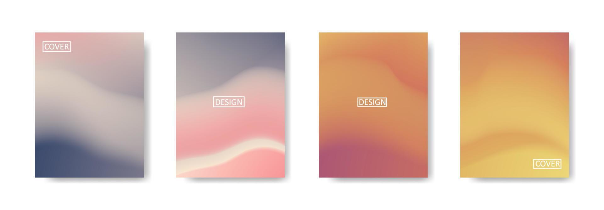 Set of abstract background with beautiful gradation color, colorful ...