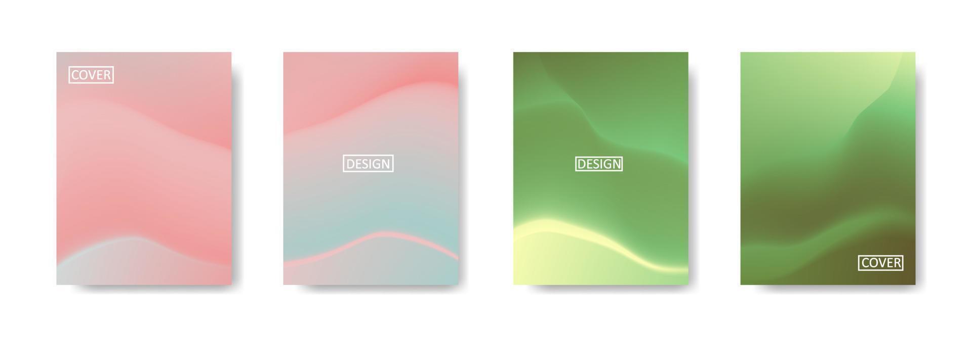 Set of abstract background with beautiful gradation color, colorful background for poster flyer banner backdrop.vertical banner.cool fluid background vector illustration
