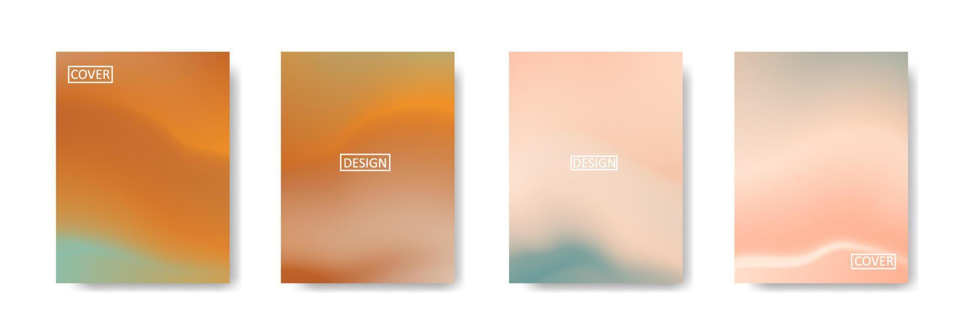 Set of abstract background with beautiful gradation color, colorful background for poster flyer banner backdrop.vertical banner.cool fluid background vector illustration