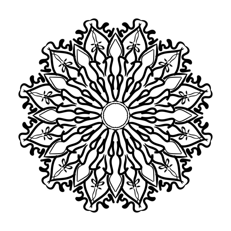 Hand drawn mandala. decoration in ethnic oriental  doodle ornament. vector