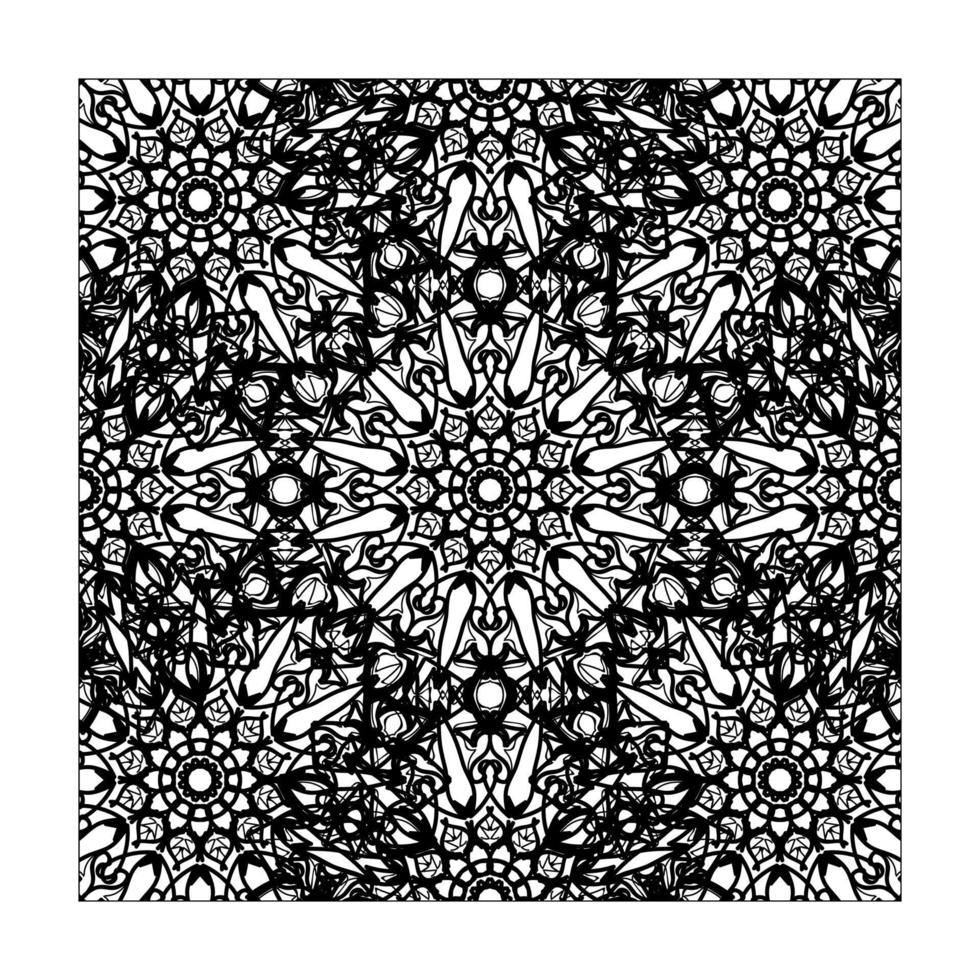 Hand drawn mandala. decoration in ethnic oriental  doodle ornament. vector