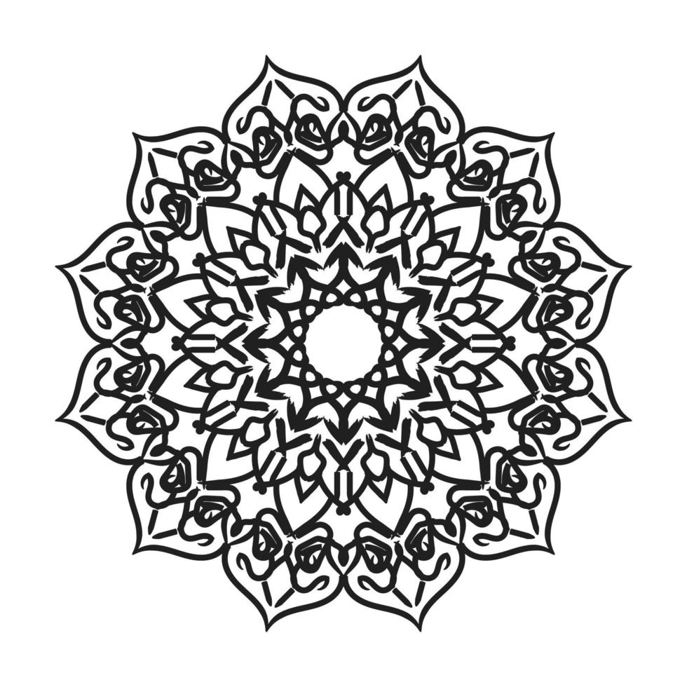 Hand drawn mandala. decoration in ethnic oriental  doodle ornament. vector