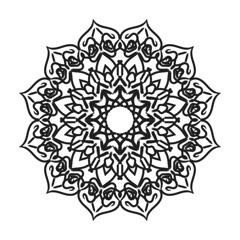 Hand drawn mandala. decoration in ethnic oriental  doodle ornament. vector