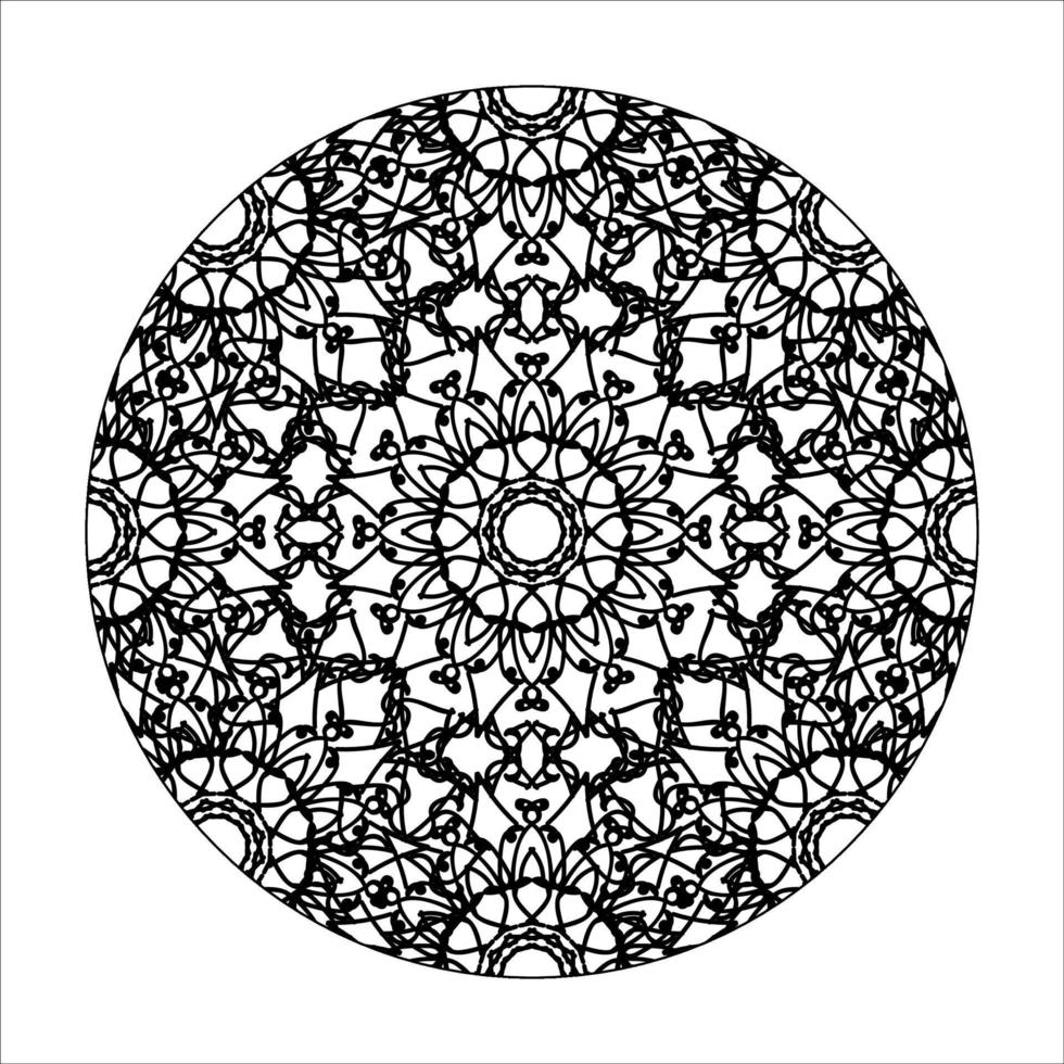 Hand drawn mandala. decoration in ethnic oriental  doodle ornament. vector