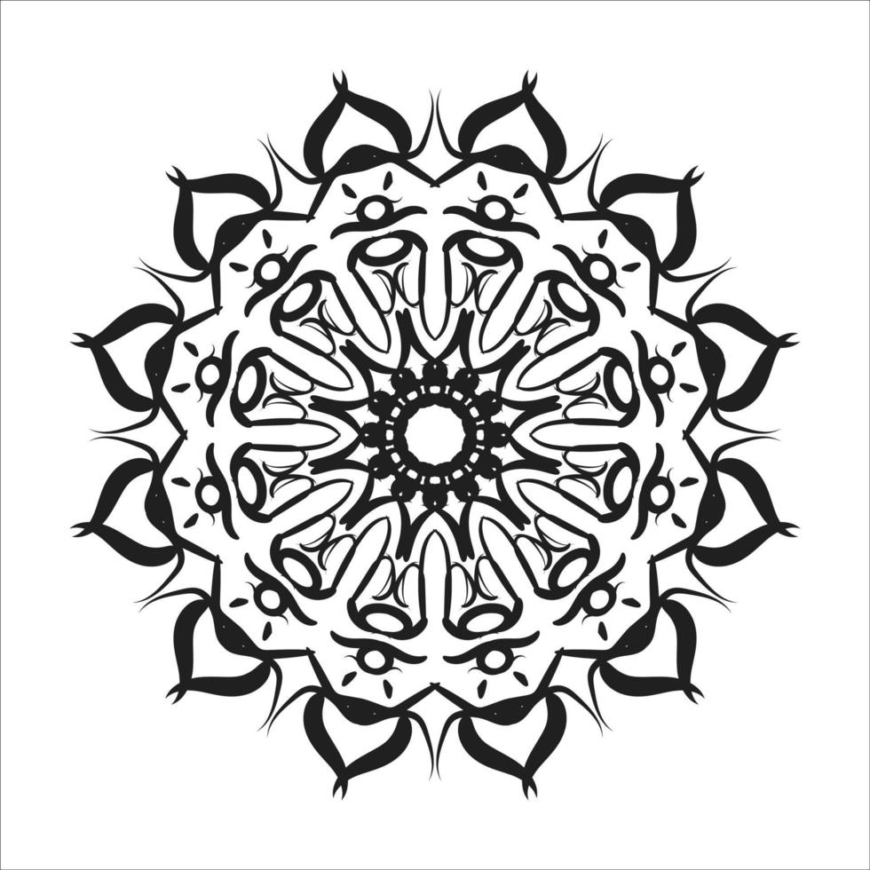 Hand drawn mandala. decoration in ethnic oriental  doodle ornament. vector