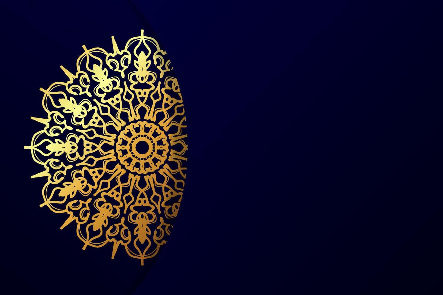 Luxury mandala style golden pattern background. vector