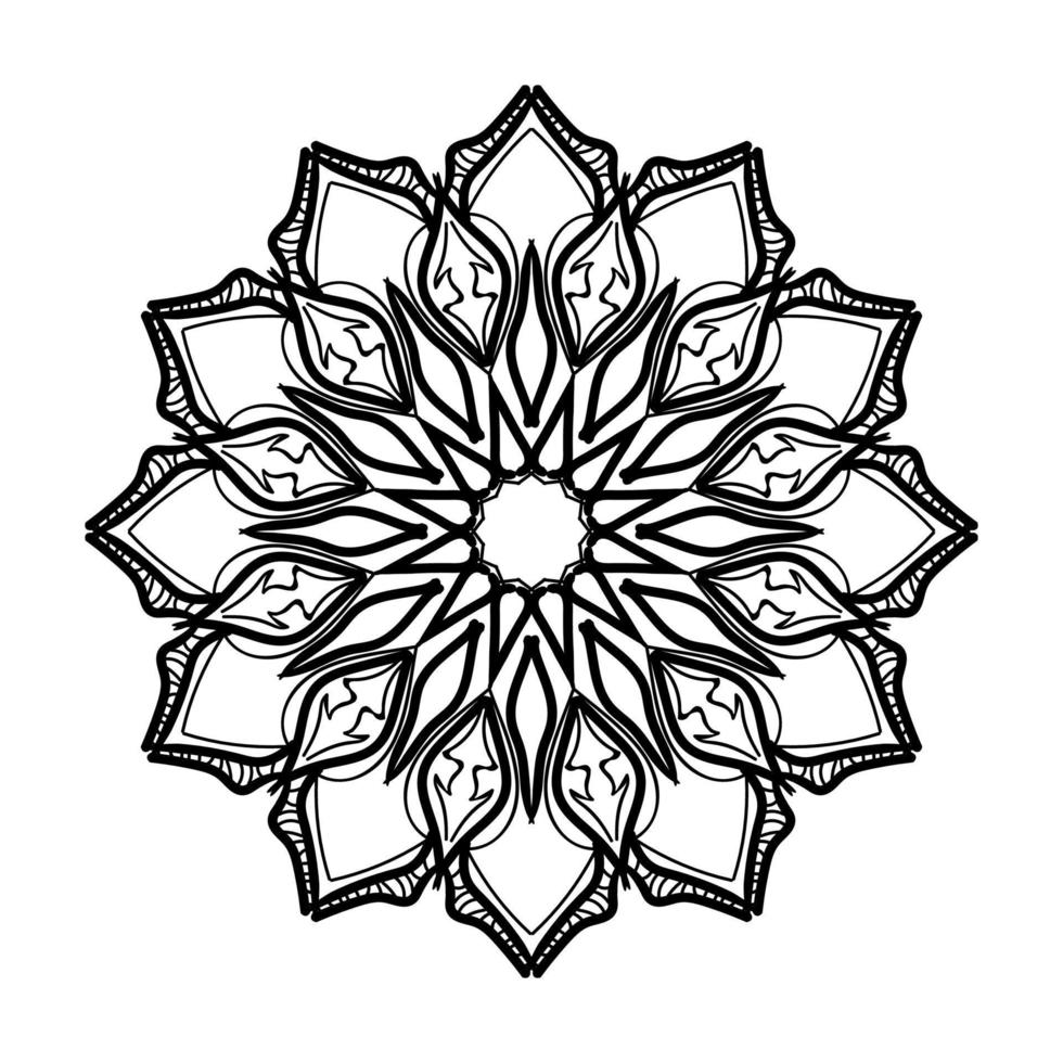 Hand drawn mandala. decoration in ethnic oriental  doodle ornament. vector