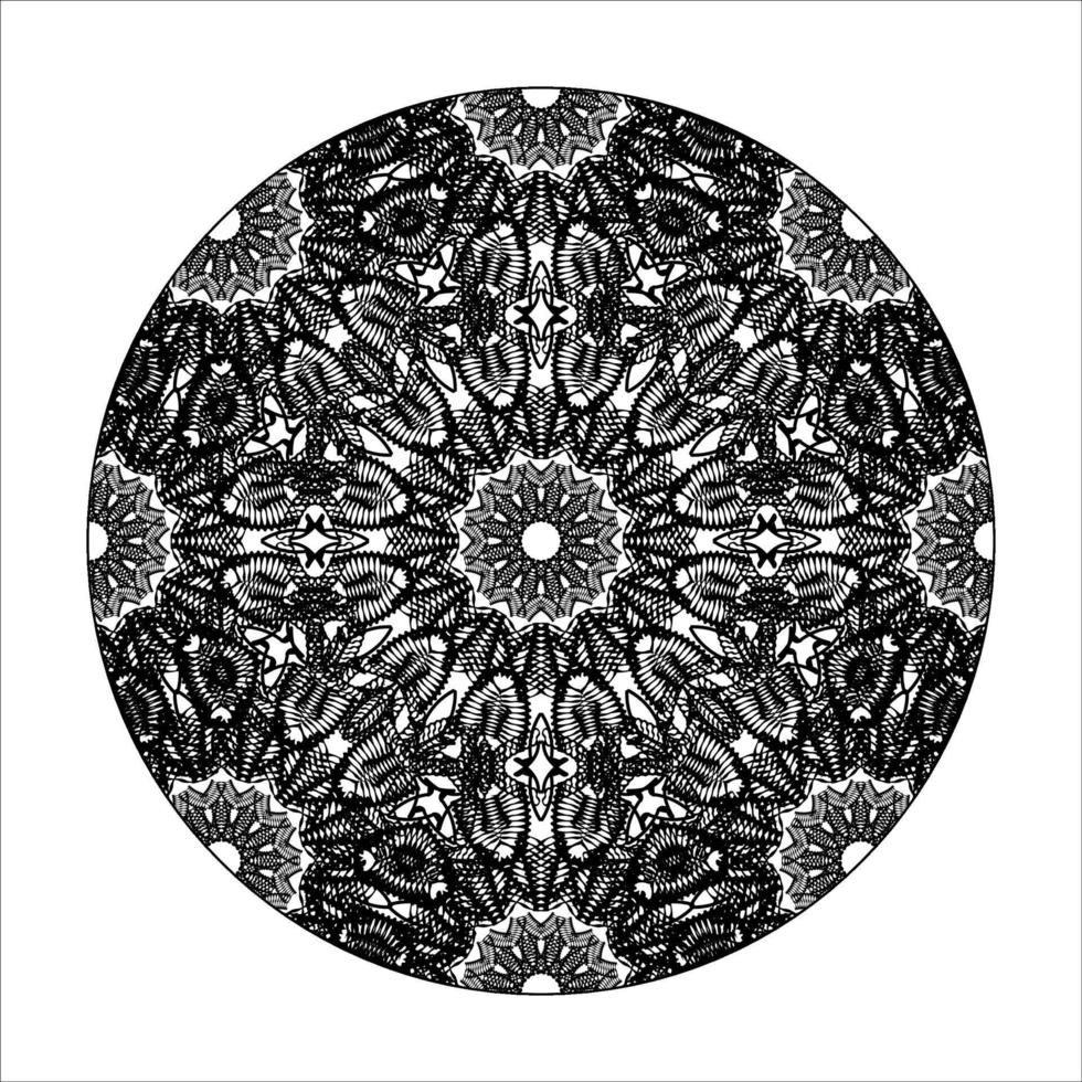 Hand drawn mandala. decoration in ethnic oriental  doodle ornament. vector