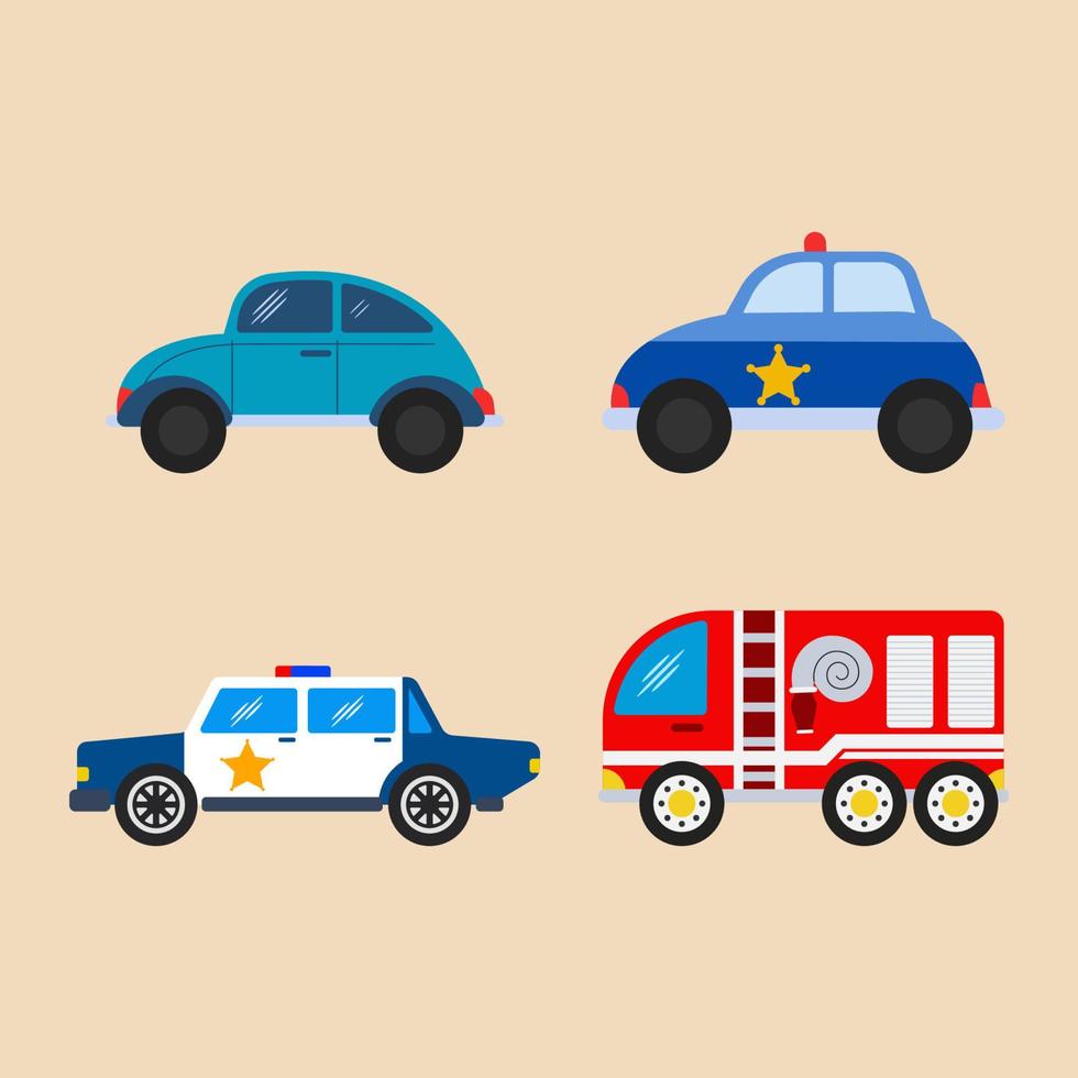 Various car vector illustration designs