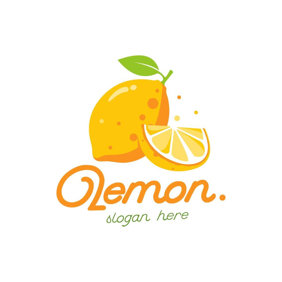 lemon logo vector template illustration