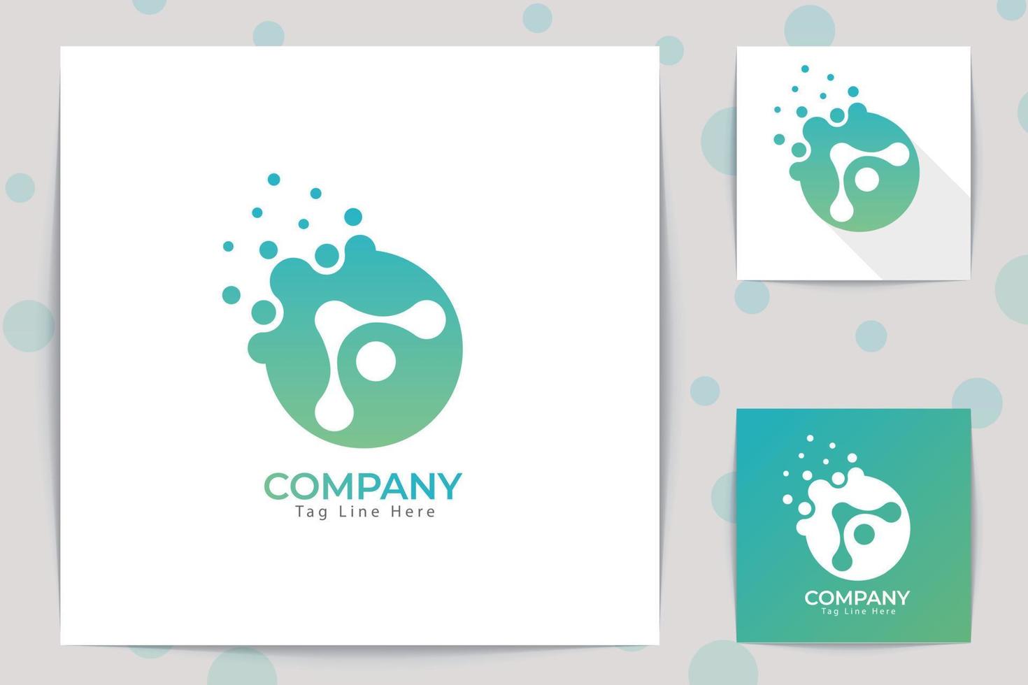 Creative  technology logo design with Premium Vector Free Mockup. Template Vector Illustration. Isolated On White Background.