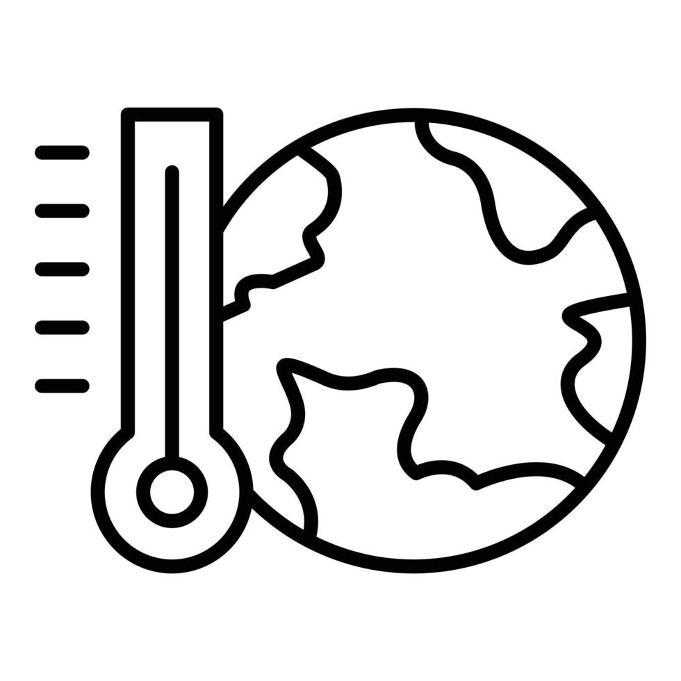 Global Warming Icon Style vector