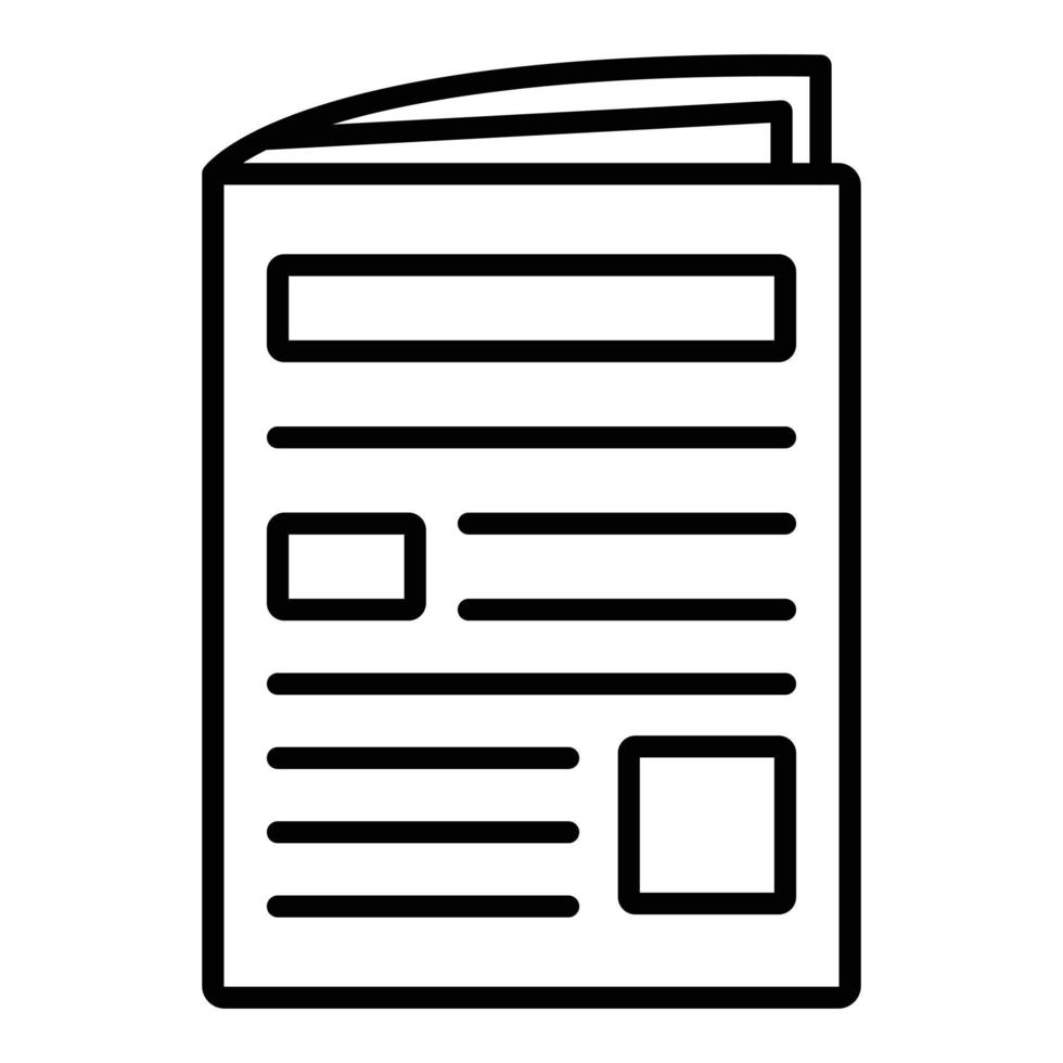 Newspaper Icon Style vector