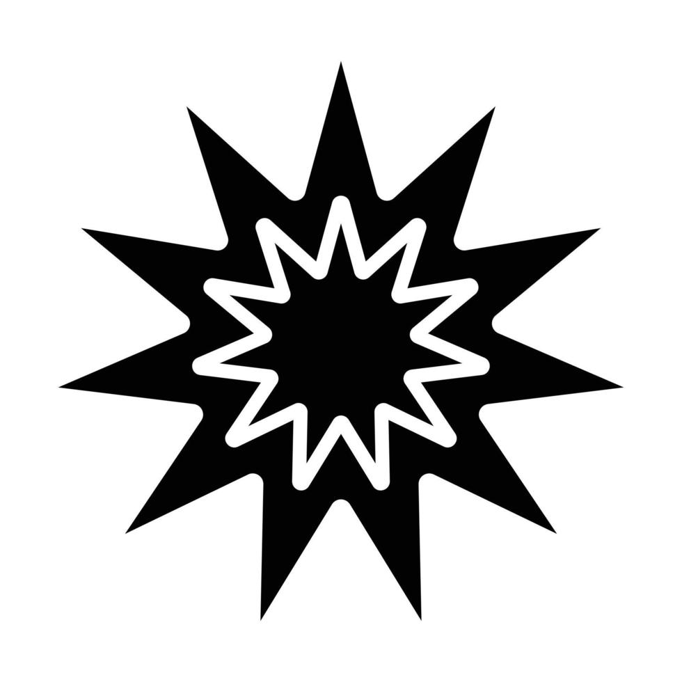 Explosion Icon Style vector