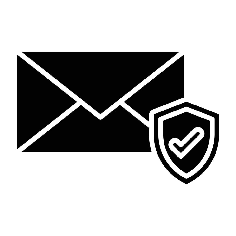 Email Security Icon Style vector