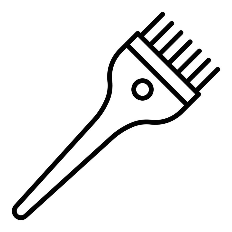 Hair Dye Brush Icon Style vector