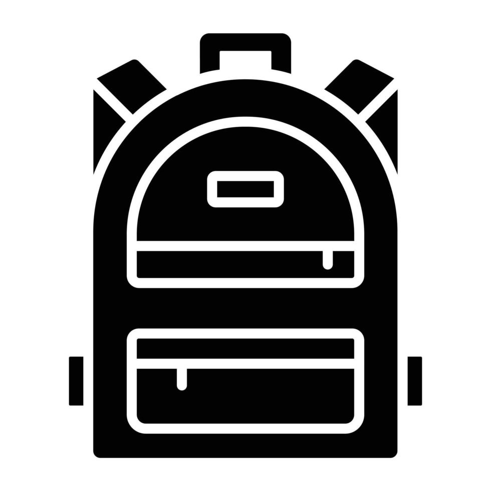 Backpack Icon Style vector