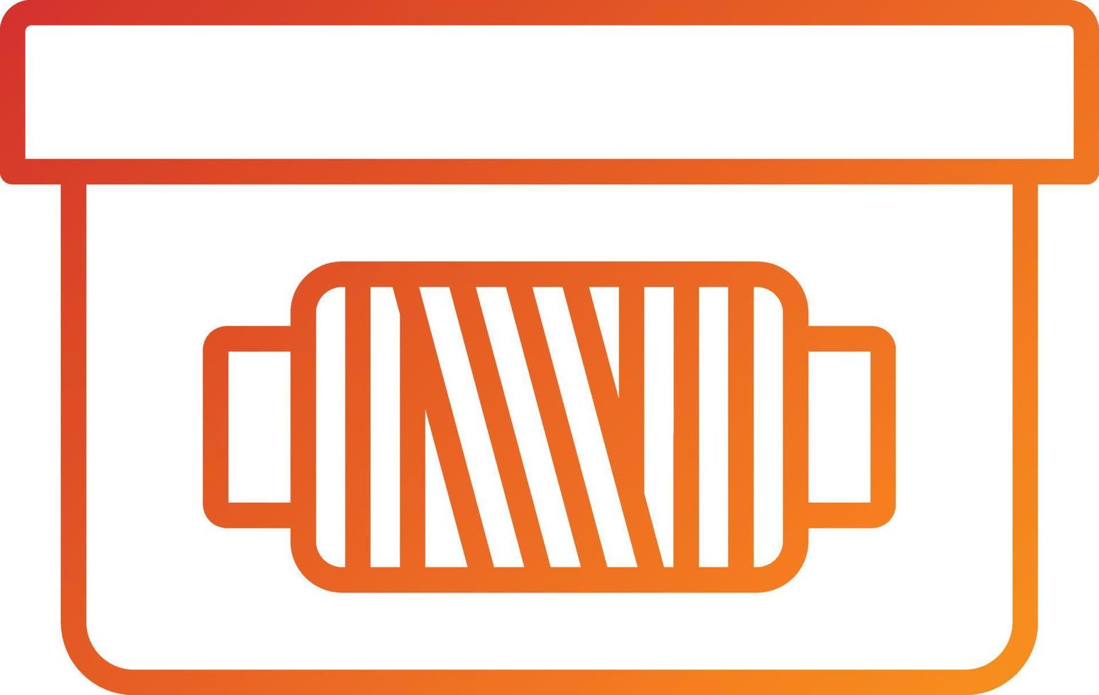 Sewing Box Icon Style vector