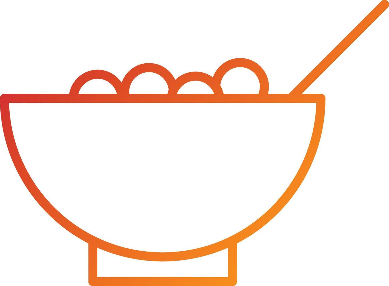 Cereal Bowl Icon Style vector