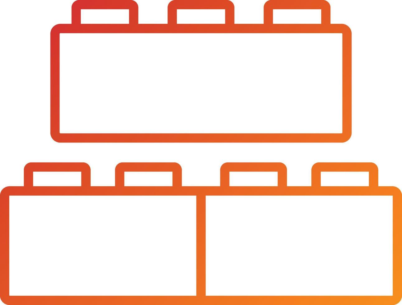 Bricks Toys Icon Style vector