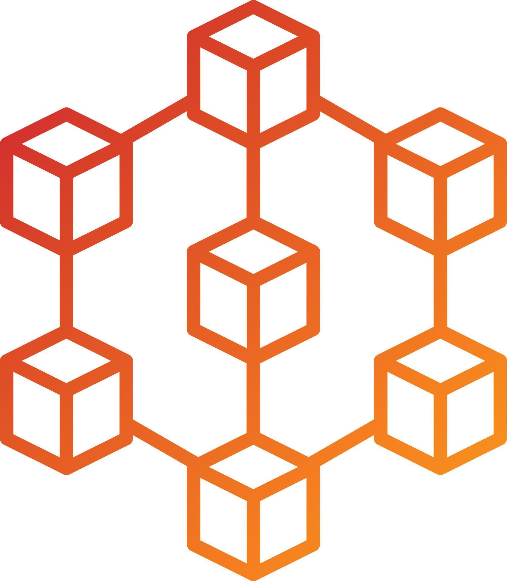 Blockchain Icon Style 8328086 Vector Art at Vecteezy