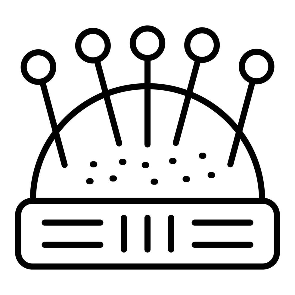 Pin Cushion Icon Style vector