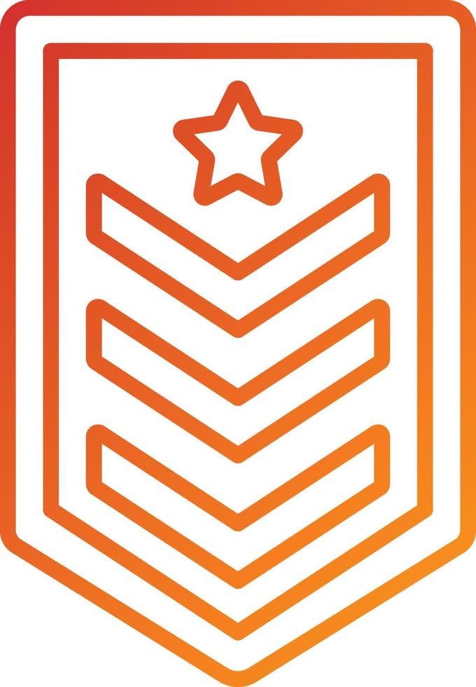Army Chevron Icon Style vector