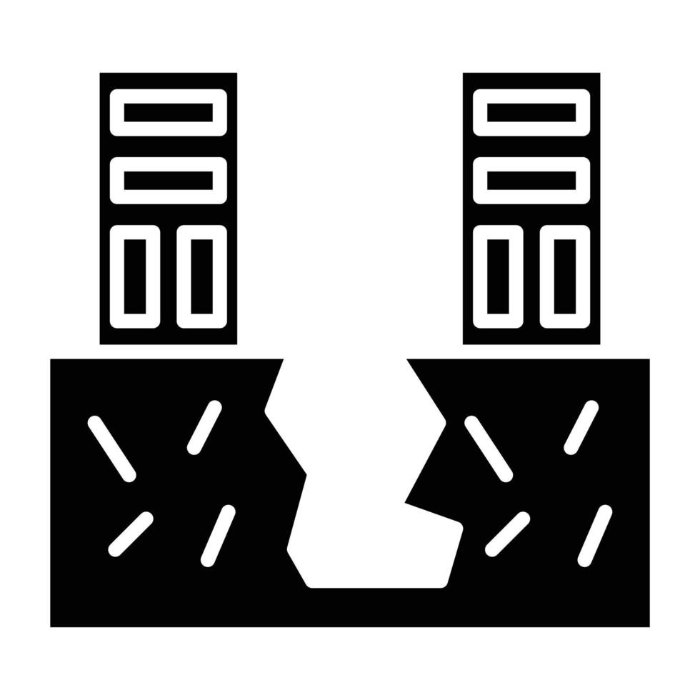 Land Sink Icon Style vector