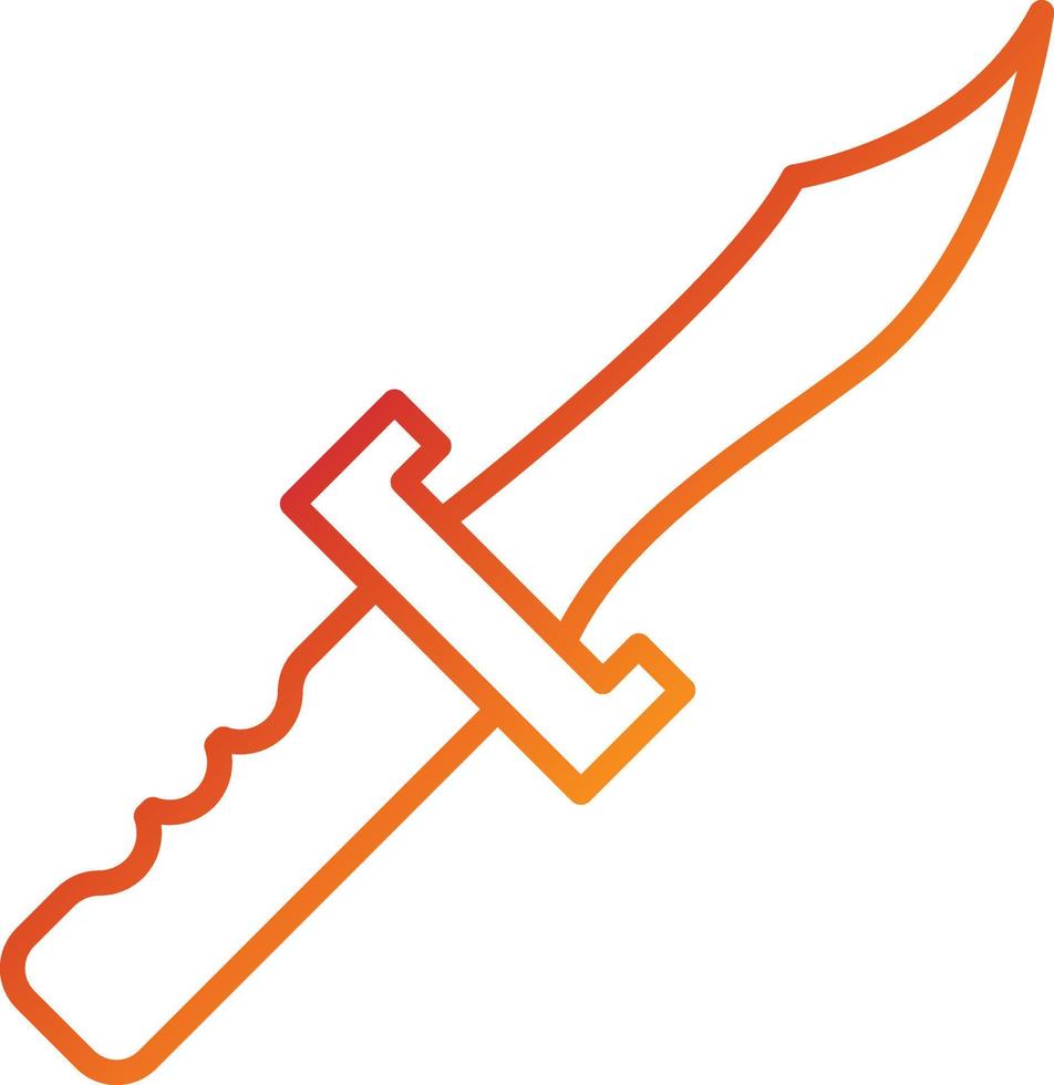 Wild Knife Icon Style vector
