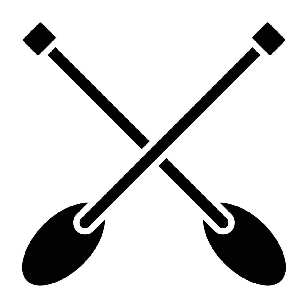 Paddles Icon Style vector