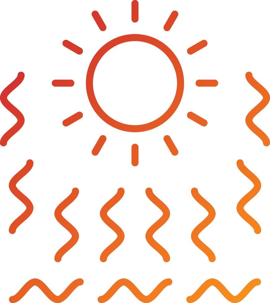 Heat Wave Icon Style vector