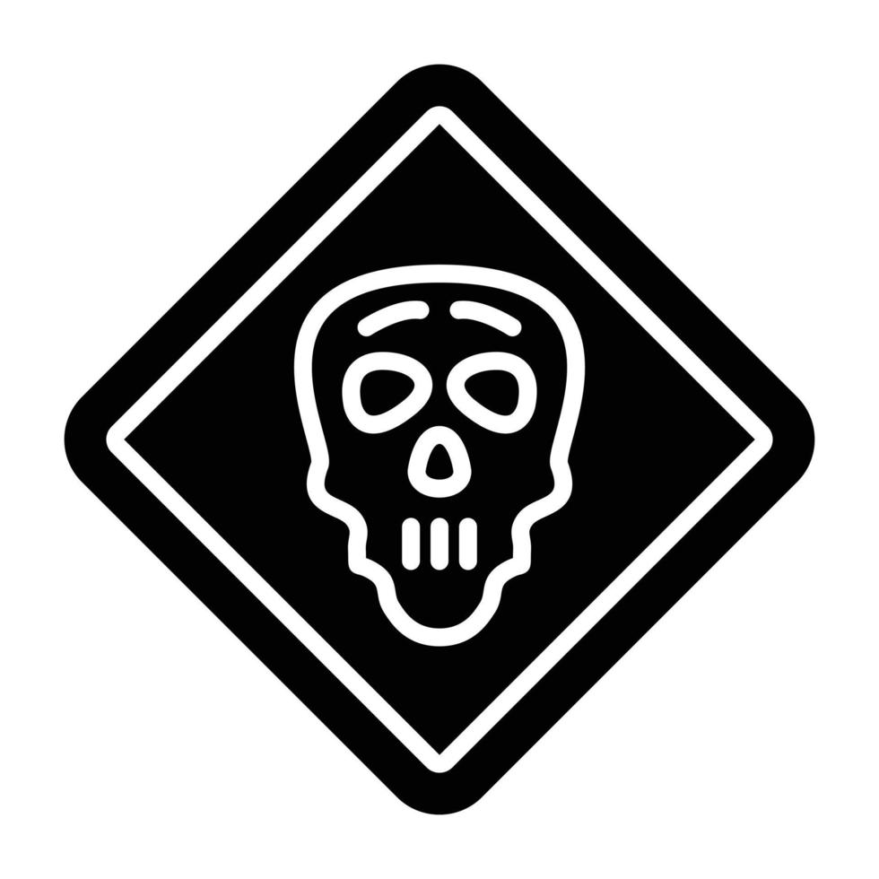 Danger Sign Icon Style vector