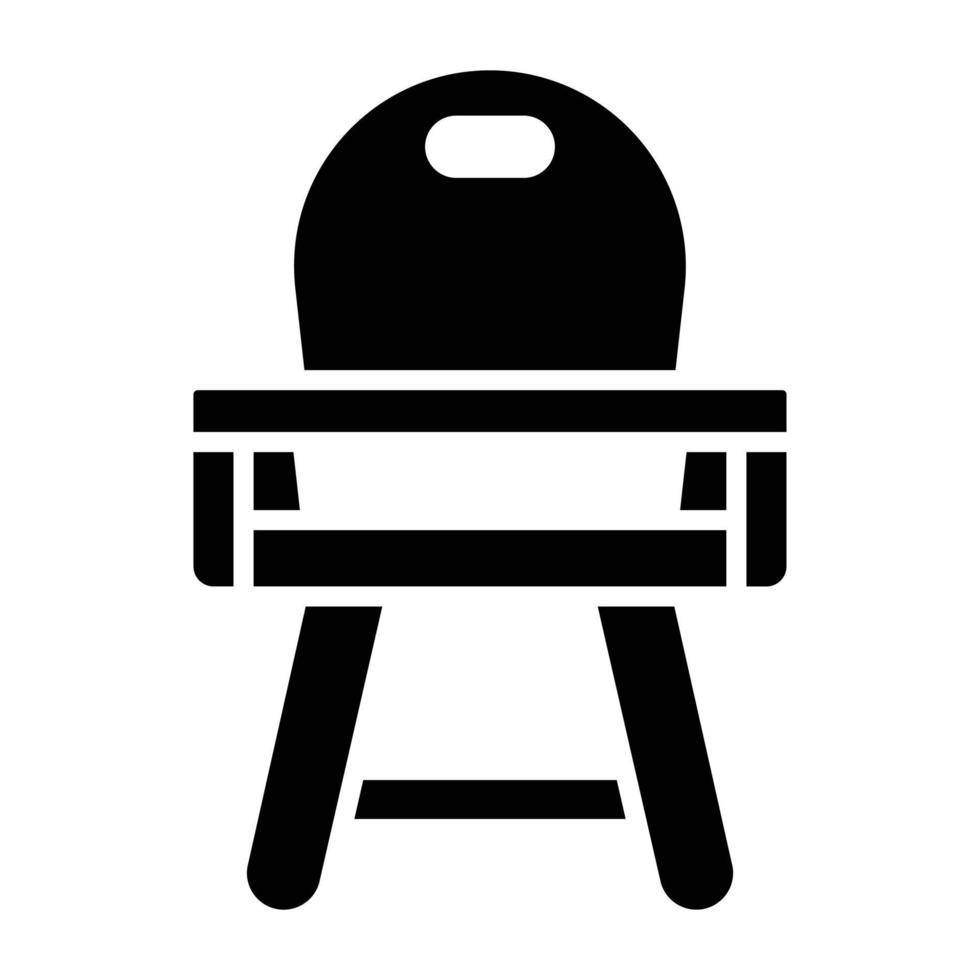 Baby Chair Icon Style vector
